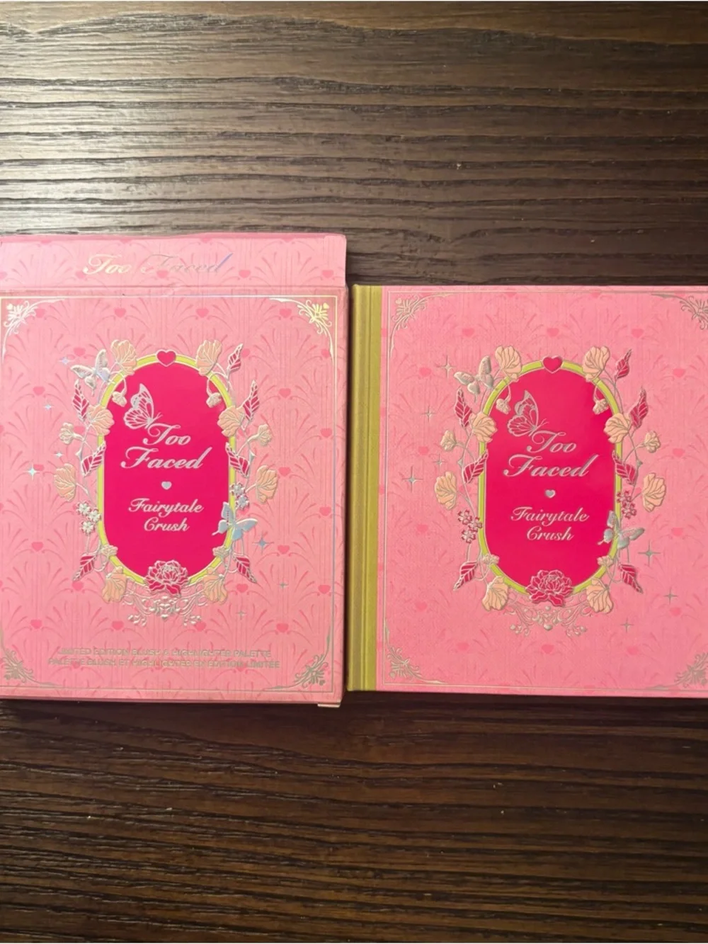 NEW Too Faced Fairytale Crush Blush and Highlighter Palette